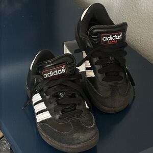 Adidas Kids Samba Black and White Athletic Play Time Sneakers